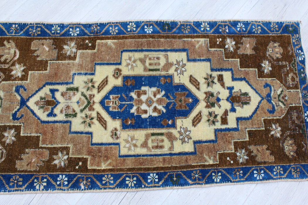 Vintage Turks handgeknoopt minikleed 55 x 112 cm