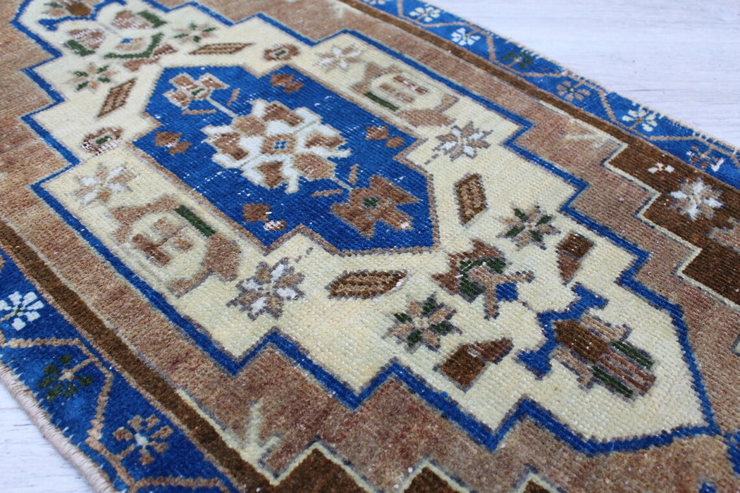 Vintage Turks handgeknoopt minikleed 55 x 112 cm