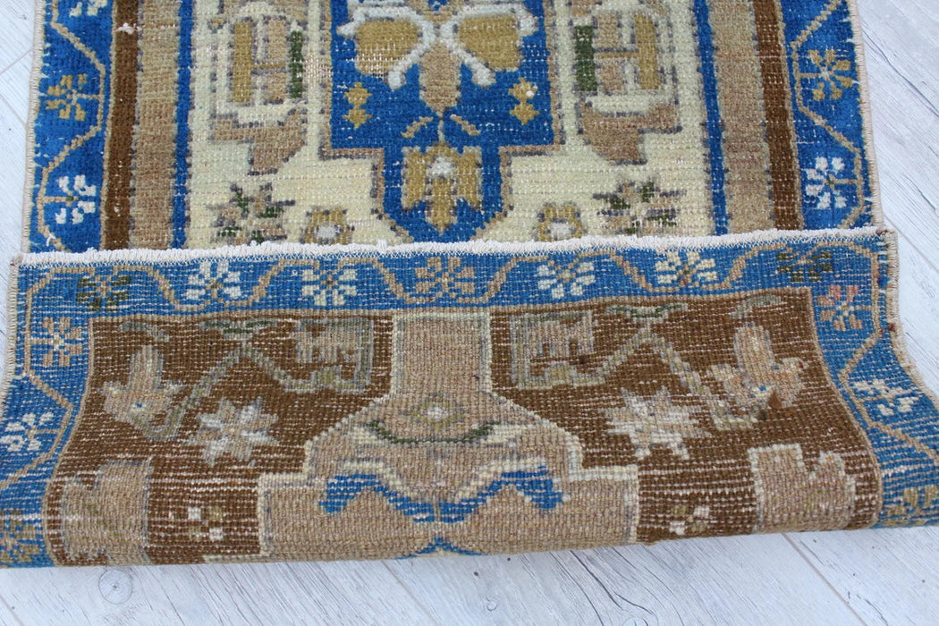 Vintage Turks handgeknoopt minikleed 56 x 112 cm