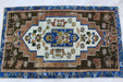 Vintage Turkish Hand-Knotted Mini Rug 58x97 cm #407