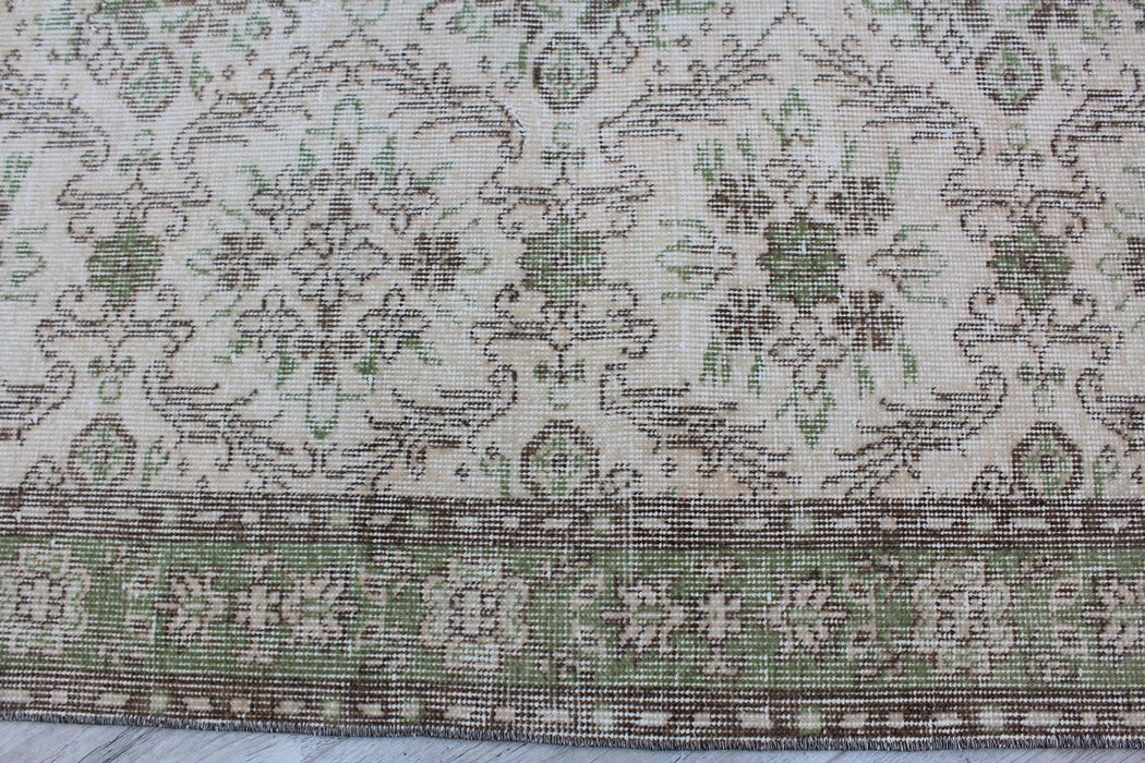 Vintage turkkilainen käsinsolmittu matto 115cm x 203cm #596