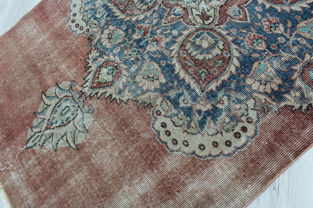 Vintage turkkilainen käsinsolmittu matto 120cm x 207cm #421