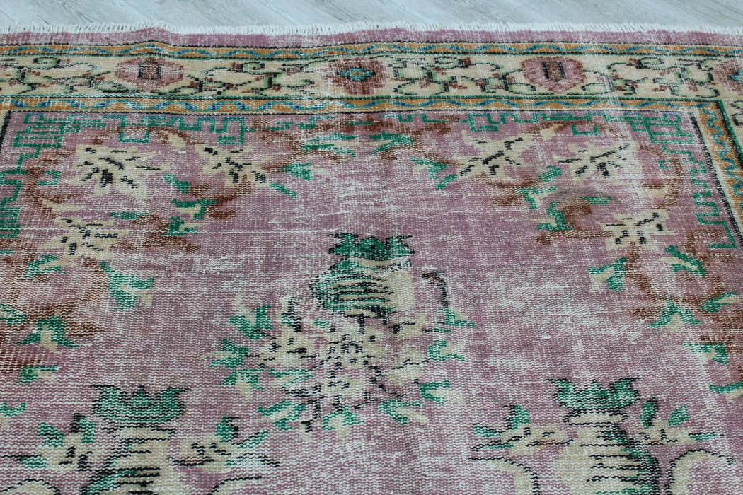 Vintage turkkilainen käsinsolmittu matto 174cm x 281cm #577