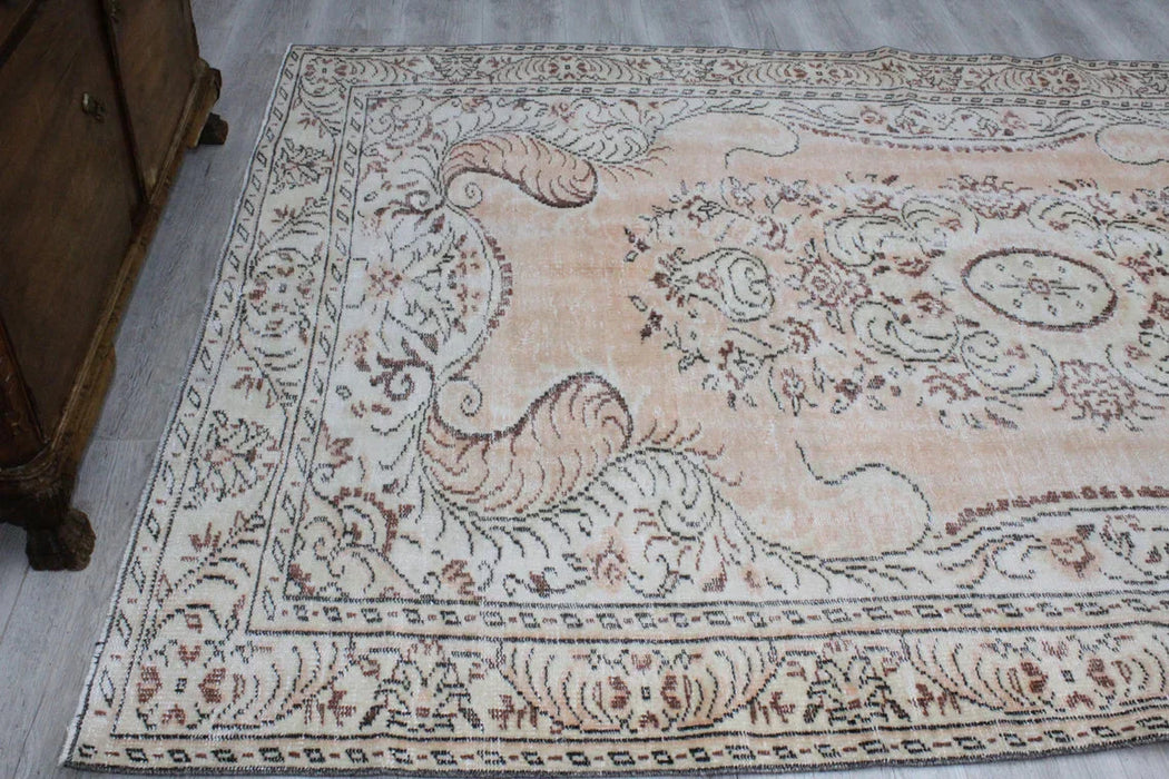 Vintage turkkilainen käsinsolmittu matto 179cm x 281cm #573