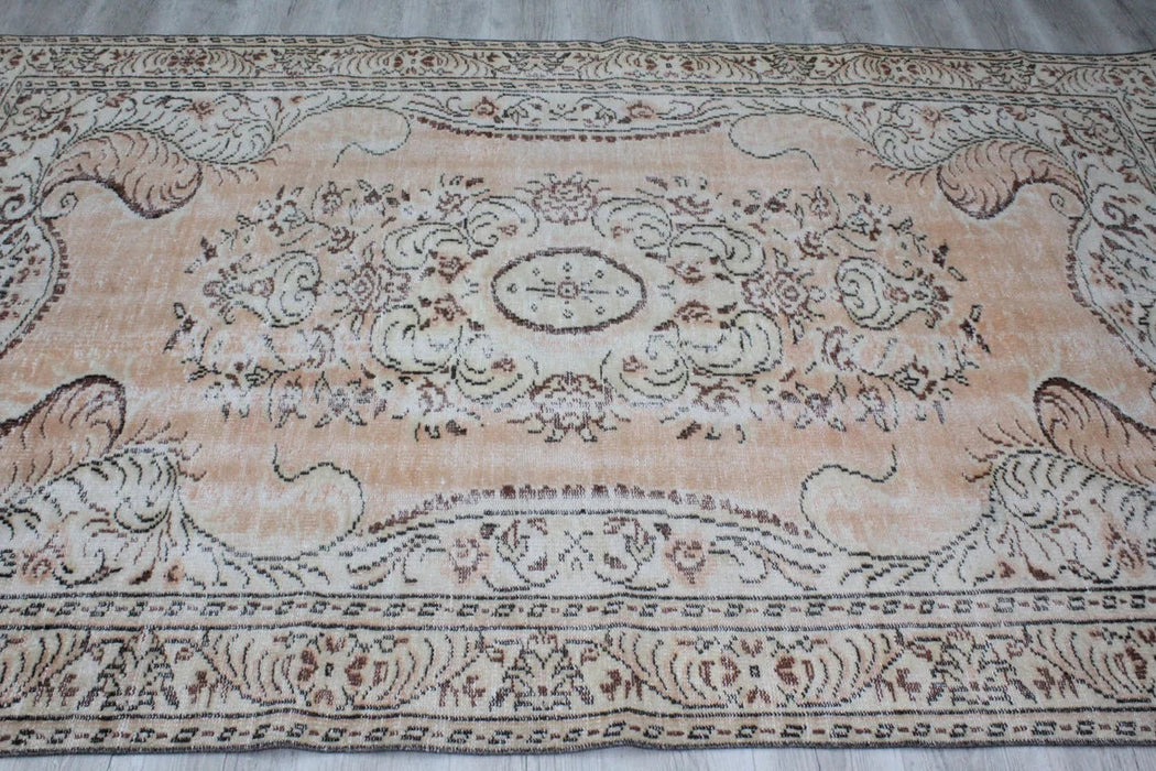 Vintage turkkilainen käsinsolmittu matto 179cm x 281cm #573