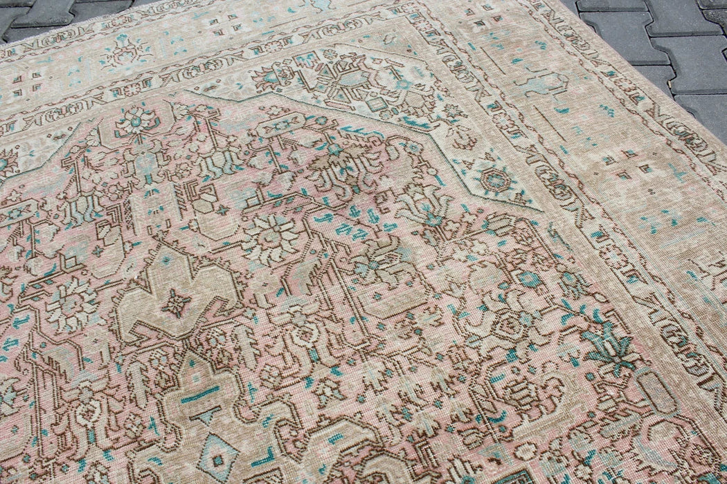 Vintage turkkilainen käsinsolmittu matto 199cm x 289cm 100 % villaa