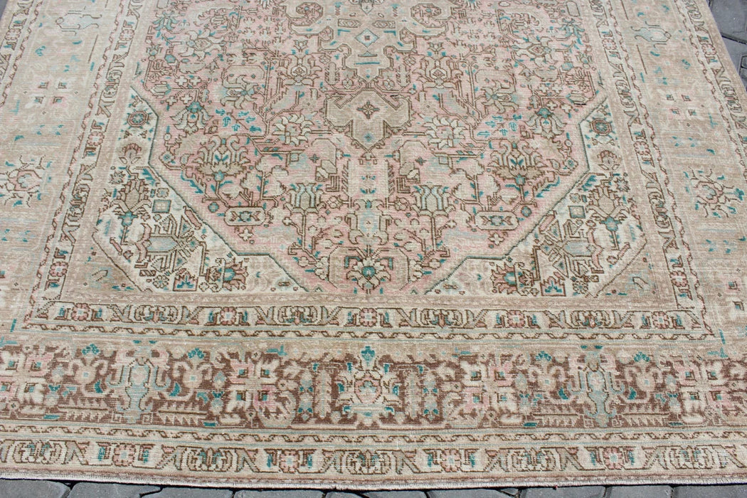 Vintage turkkilainen käsinsolmittu matto 199cm x 289cm 100 % villaa