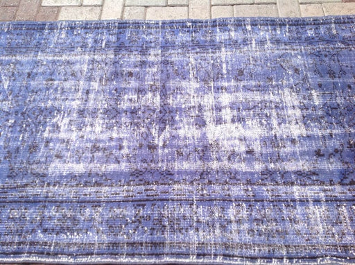 Vintage Turkish Hand Knotted Rug 211cm x 109cm