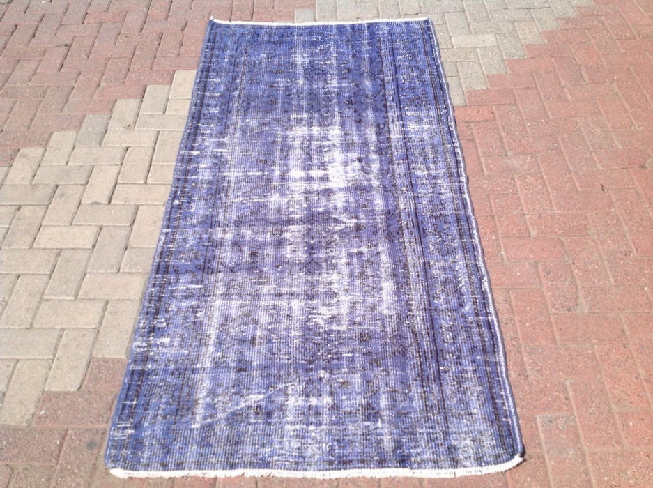 Vintage Turkish Hand Knotted Rug 211cm x 109cm