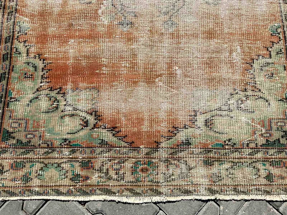 Vintage Turks handgeknoopt vloerkleed 232 x 151 cm