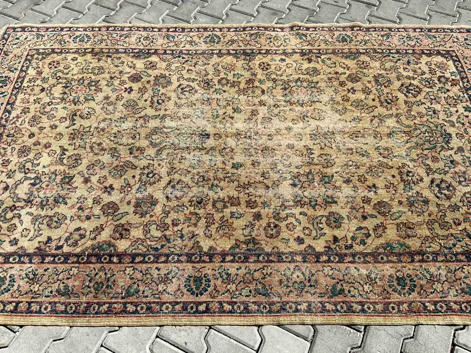 Vintage Turks handgeknoopt vloerkleed 250 x 155 cm