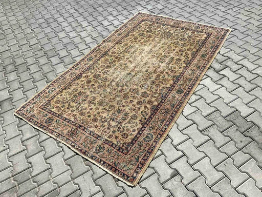 Vintage Turks handgeknoopt vloerkleed 250 x 155 cm