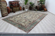 Vintage Turkish Hand-Knotted Rug 92.5x129 Inches 100% Wool