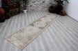 Vintage Turkish Hand-Knotted Runner Rug 94x354 cm #403