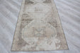 Vintage Turkish Hand-Knotted Runner Rug 94x354 cm #403