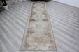 Vintage Turkish Hand-Knotted Runner Rug 94x354 cm #403