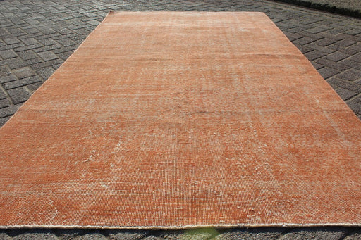 Tappeto turco vintage in lana annodato a mano 144 x 253 cm