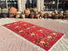 Vintage Turkish Hand Knotted Wool Rug 252Cm X 118Cm