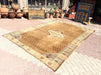 Vintage Turkish Hand Knotted Wool Rug 329x224 cm