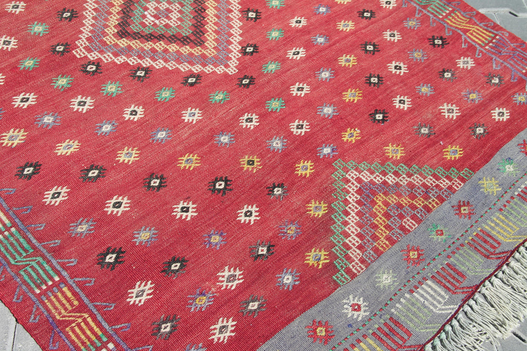 Vintage Turkish Kilim 150x226 cm Käsintehty villamatto