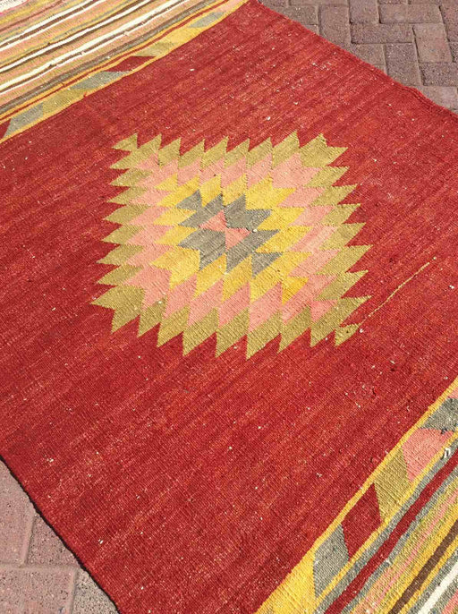 Vintage Turkse Kelim 150x249 cm geometrisch ontwerp