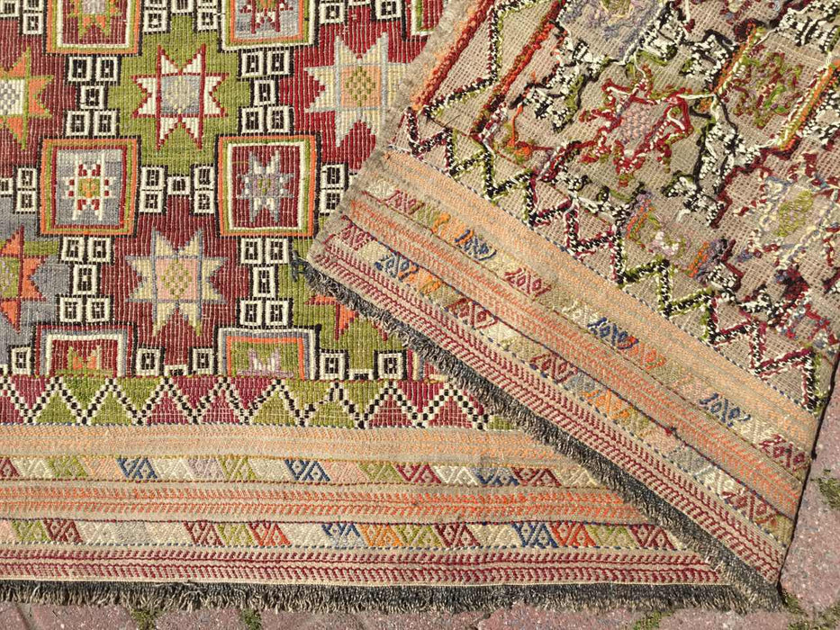 Tappeto vintage turco Kilim 192 cm x 262 cm n. 637