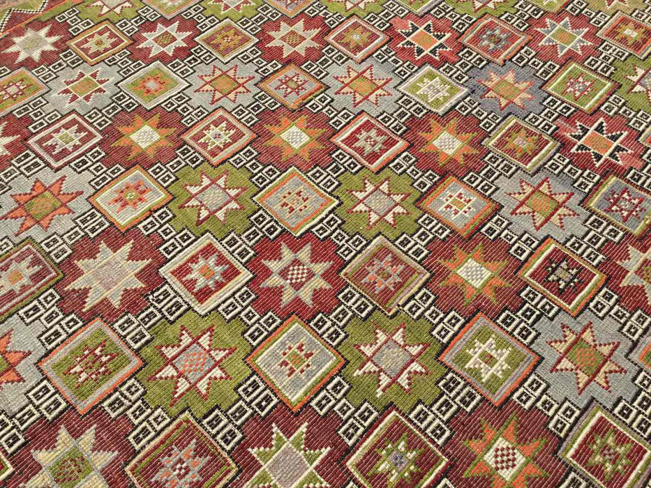 Tappeto vintage turco Kilim 192 cm x 262 cm n. 637