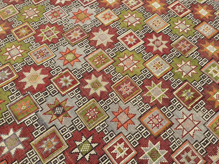 Tappeto vintage turco Kilim 192 cm x 262 cm n. 637