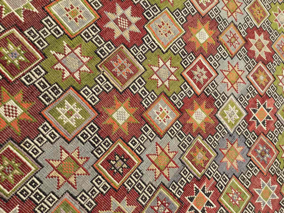 Tappeto vintage turco Kilim 192 cm x 262 cm n. 637