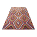 Vintage Turkish Kilim Diamond Pattern 198x348 cm #764