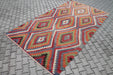 Vintage Turkish Kilim Diamond Pattern 198x348 cm #764