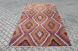 Vintage Turkish Kilim Diamond Pattern 198x348 cm #764