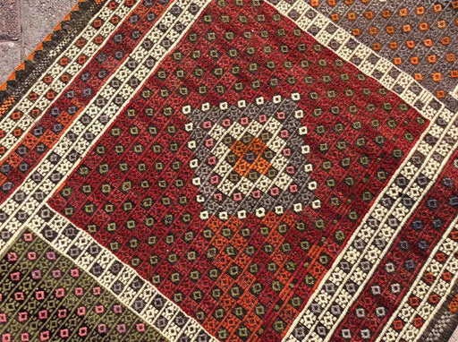 Vintage turkkilainen Kilim käytävälenkki 250cm x 84cm