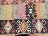 Vintage Turkish Kilim Hallway Runner 274cm x 97cm