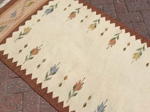 Vintage tyrkisk Kilim Hallway Runner 288cm x 78cm