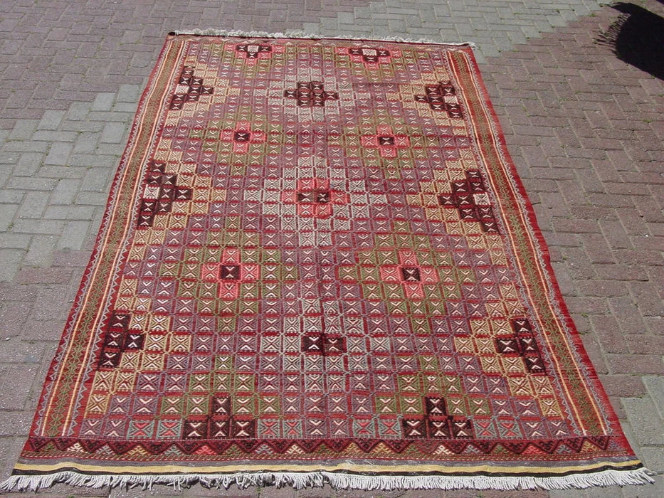 Vintage Turkish Kilim Hallway Runner 310x173 cm #377