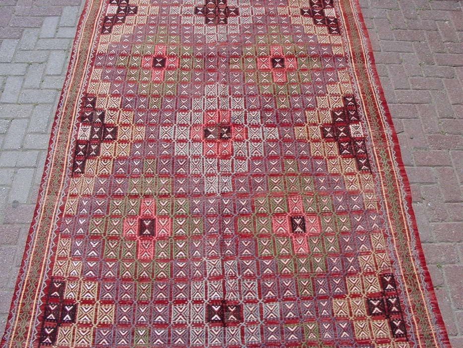 Vintage Turkish Kilim Hallway Runner 310x173 cm #377