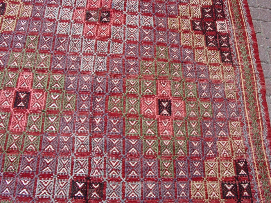 Vintage Turkish Kilim Hallway Runner 310x173 cm #377