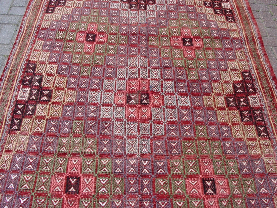 Vintage Turkish Kilim Hallway Runner 310x173 cm #377