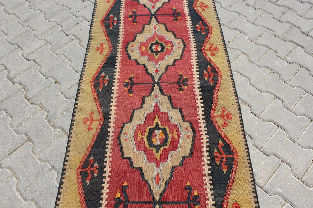 Vintage Turkse Kelim Gangloper 426Cm X 80Cm