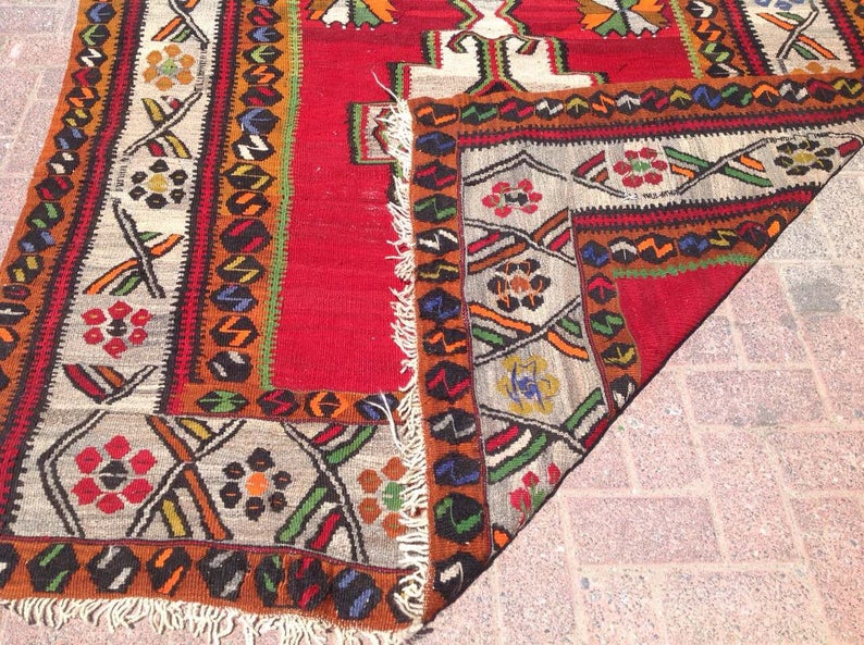 Vintage Turkish Kilim Hallway Runner 455cm x 171cm