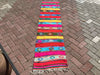 Vintage Turkish Kilim Hallway Runner Rug 210cm x 50cm