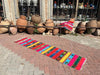 Vintage Turkish Kilim Hallway Runner Rug 210cm x 50cm