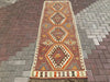 Vintage Turkish Kilim Hallway Runner Rug 267cm x 88cm