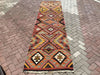 Vintage Turkish Kilim Hallway Runner Rug 365cm x 98cm