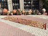 Vintage Turkish Kilim Hallway Runner Rug 365cm x 98cm