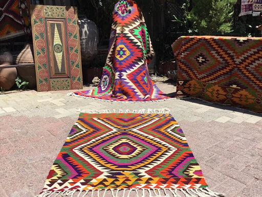 Vintage Turkish Kilim Rug 128cm x 93cm #209