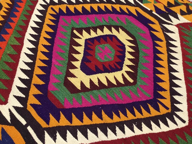 Vintage Turkish Kilim Rug 128cm x 93cm #209