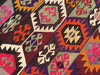 Vintage Turkish Kilim Rug 131cm x 100cm Handwoven Wool