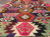 Vintage Turkish Kilim Rug 131cm x 100cm Handwoven Wool